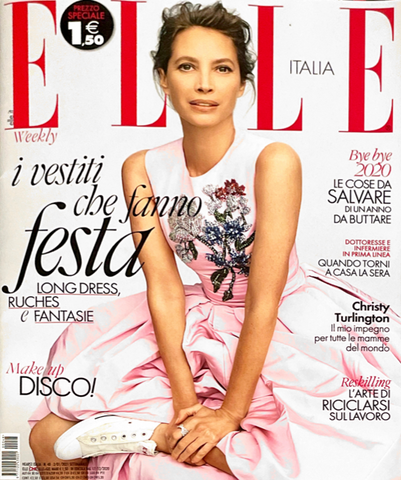 ELLE Magazine Italia January 2021 CHRISTY TURLINGTON Brand New