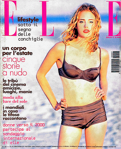 ELLE Magazine Italia July 1998 ESTELLA WARREN Carre Otis KORINA LONGIN