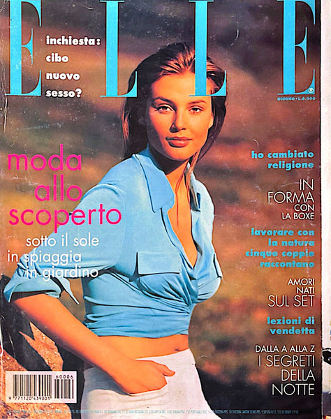 ELLE Magazine Italia June 1996 BRIDGET HALL Vanessa Lorenzo ESTELLA WA