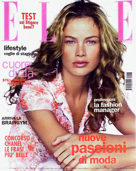 ELLE Magazine Italia March 2002 CAROLYN MURPHY Eugenia Volodina C. Z.