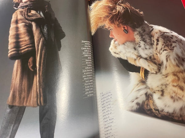HARPER'S BAZAAR Magazine Italia November 1983 FRAUKE QUAST Antonio Lop