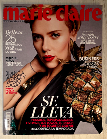 MARIE Claire Magazine Spain April 2017 SCARLETT JOHANSSON Blanca Suarez