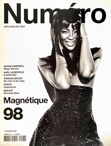 NUMERO Magazine #98 November 2008 NAOMI CAMPBELL Isabeli Fontana ANNE V