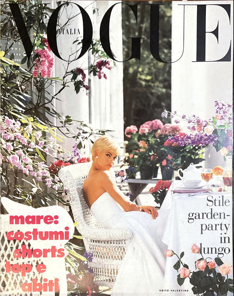 VOGUE Magazine Italia June 1991 LINDA EVANGELISTA Christy Turlington N