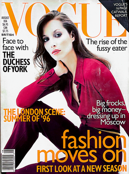 VOGUE Magazine UK August 1996 CHRISTY TURLINGTON Georgina Grenville NA