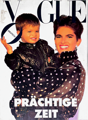 VOGUE Magazine Germany December 1989 LYNNE KOESTER Michaela Bercu CAVAZZONI