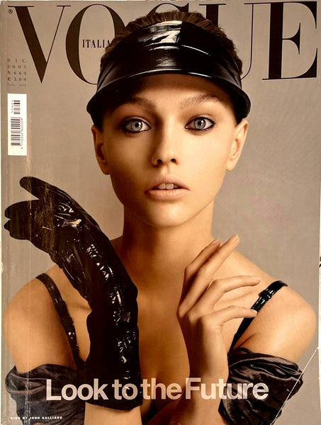 VOGUE Magazine Italia December 2005 SASHA PIVOVAROVA Snejana Onopka