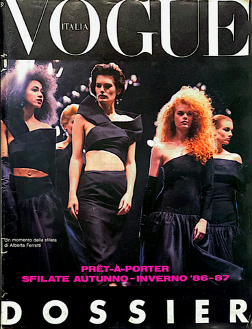 VOGUE Magazine Italia Dossier Sfilate PRET A PORTER 1986 1987 Fall Winter