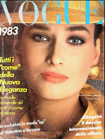 VOGUE Magazine Italia 1983 ROSEMARY MCGROTHA Simonetta Gianfelici RENEE SIMONSEN