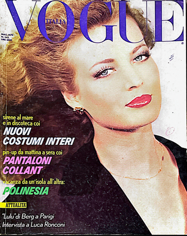 VOGUE Italia Magazine May 1979 EVA WALLEN Susan Hess FABRIZIO FERRI Frauke Quast