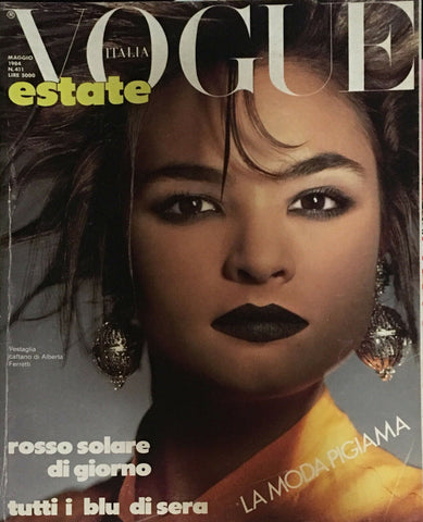VOGUE ITALIA Magazine May 1984 TALISA SOTO Dalma Callado MICHELLE EABRY Molina