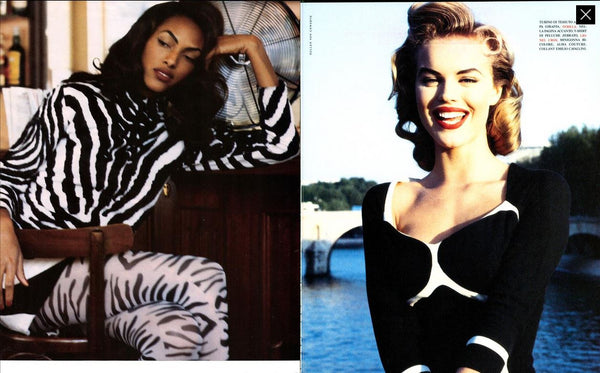 VOGUE Magazine Italia November 1991 SHANA ZADRICK Meghan Douglas VANES