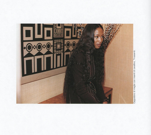 VOGUE Magazine Italia November 2001 NAOMI CAMPBELL Angela Lindvall EVA
