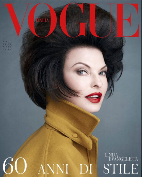 LINDA EVANGELISTA Vogue Magazine Italia September 2024 60th Anniversar