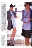VOGUE Magazine Paris February 1985 ANDREA KLUKE Jeny Howorth YASMIN LE BON
