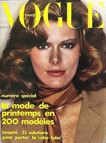VOGUE Magazine Paris 1975 CHRIS O'CONNOR Helmut Newton GUY BOURDIN Loulou De La Falaise