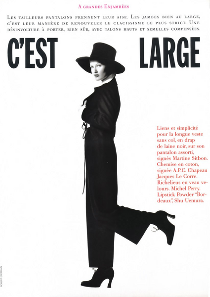 VOGUE Magazine Paris November 1992 HELENA CHRISTENSEN Karen Mulder LUC