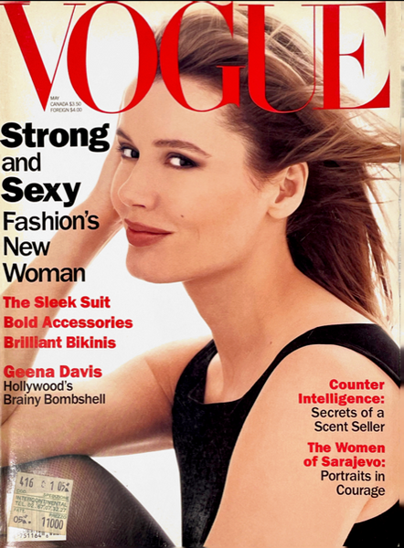 VOGUE Magazine US May 1994 GEENA DAVIS Bridget Hall CHRISTY TURLINGTON