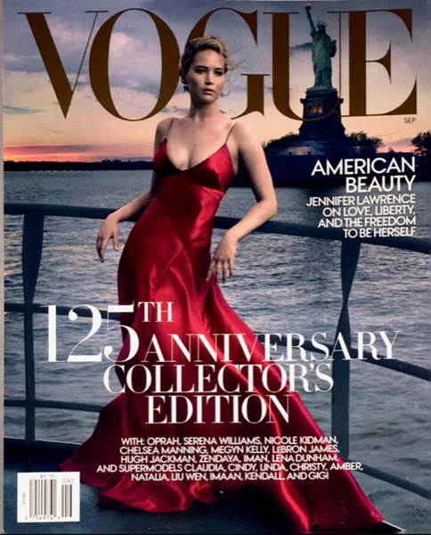 VOGUE Magazine US September 2017 Anniversary Issue JENNIFER LAWRENCE V