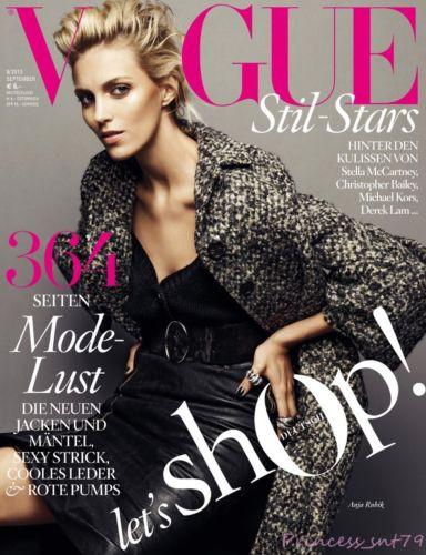 ANJA RUBIK Kasia Struss JENEIL WILLIAMS Vogue Germany Magazine Septemb