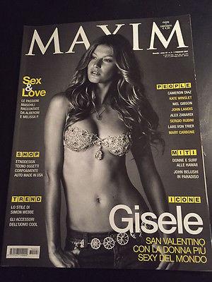 MAXIM Italian Magazine 2007 GISELE BUNDCHEN Simon Webb JOHN BELUSHI