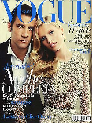 VOGUE Spain Magazine 2011 TONI GARRN Clive Owen MEGAN FOX Amanda Hears