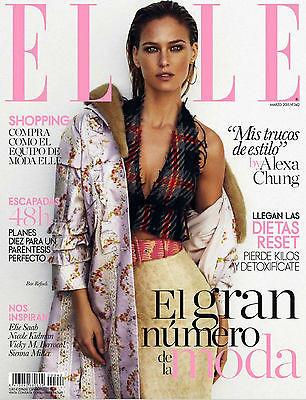 ELLE Magazine Spain March 2015 BAR REFAELI Eugenia Volodina ALEXA CHUNG Ellar Coltrane