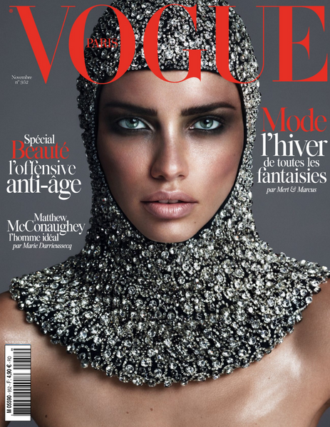 VOGUE Magazine Paris November 2014 ADRIANA LIMA Natasha Poly MARIACARL