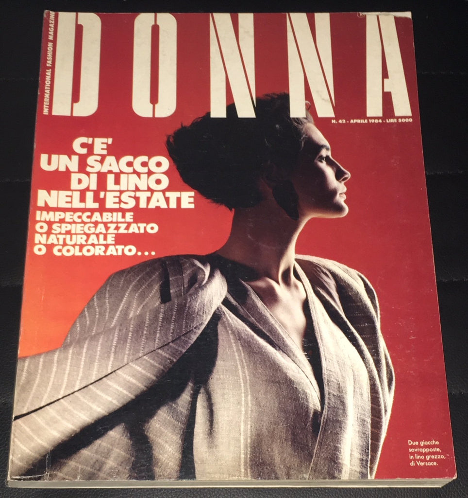 DONNA Magazine Italy April 1984 SIMONETTA GIANFELICI Lynne Koester FABRIZIO FERRI