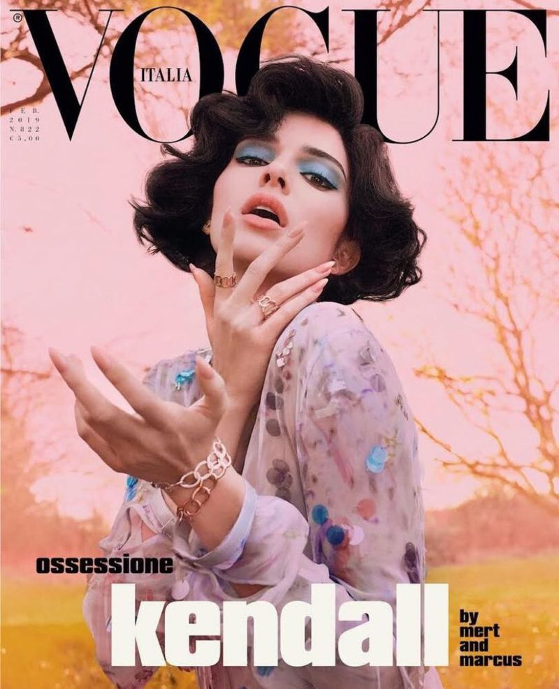 VOGUE Italia Magazine February 2019 KENDALL JENNER Mia Goth FREJA BEHA Van Seenus