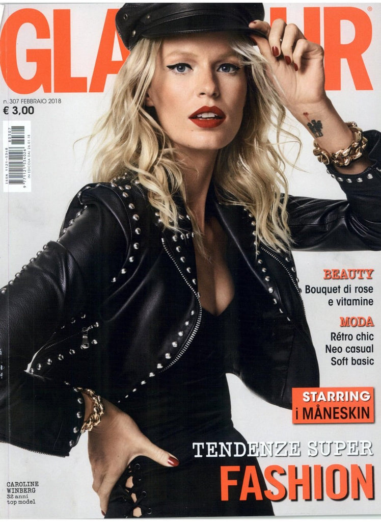 GLAMOUR Italia Magazine February 2018 CAROLINE WINBERG Tess Hellfeuer SIBUI NAZARENKO