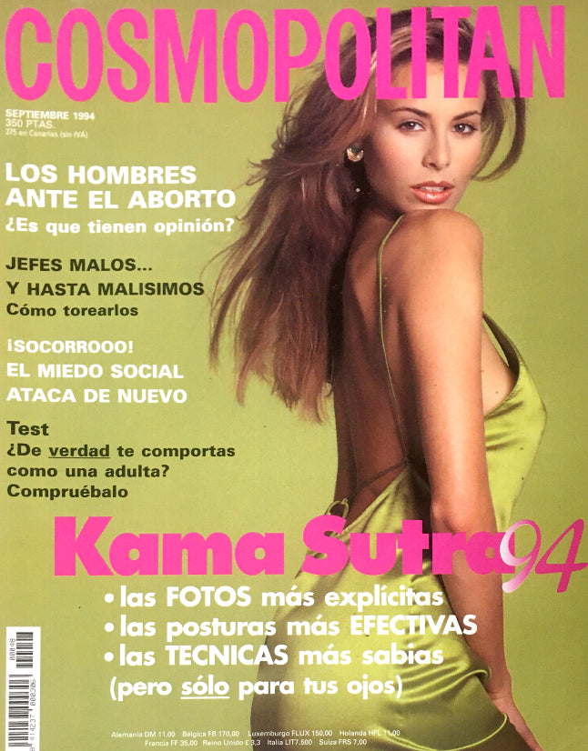 COSMOPOLITAN Spain Espana Magazine September 1994 NIKI TAYLOR
