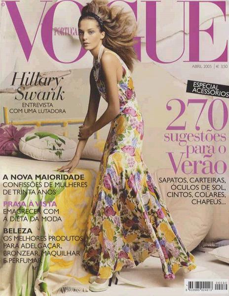 VOGUE Portugal Magazine April 2005 DARIA WERBOWY Jeisa Chiminazzo GEMMA WARD Hilary Swank