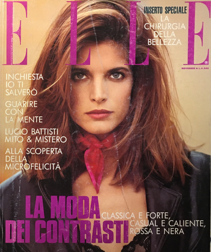 ELLE Magazine Italia November 1990 STEPHANIE SEYMOUR Tully Jansen CARMEN SCHWARZ