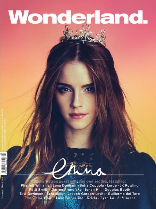 Wonderland Magazine February 2014 EMMA WATSON Eliza Cummings KIRSTEN OWEN