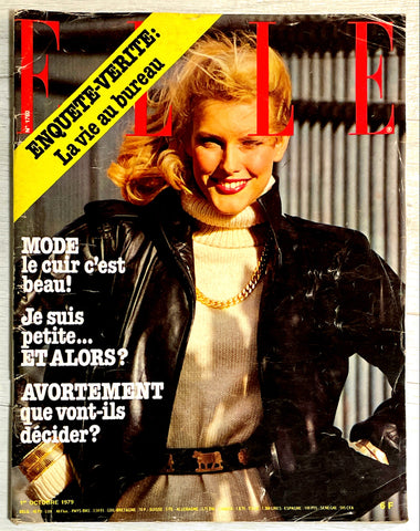 ELLE Magazine France October 1979 Carrie Nygren LOTAR SCHMID Andre Carrara  #1760