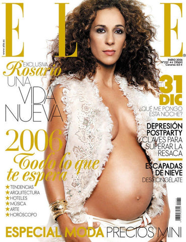 ELLE Magazine Spain January 2006 ROSARIO FLORES Irina Bondarenko ANDRES VELENCOSO