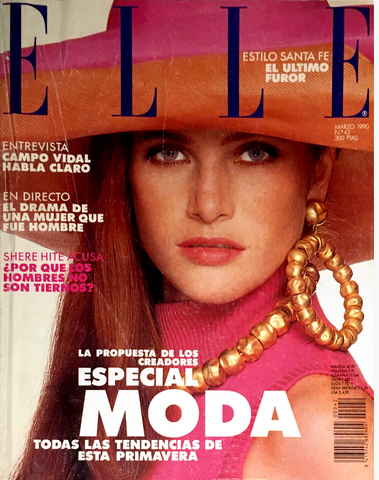 ELLE Magazine Spain March 1990 ANGIE EVERHART Monica Bellucci JUDIT MASCO Rachel Williams