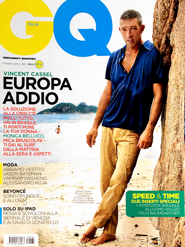 GQ Magazine Italia June 2013 VINCENT CASSEL Beyonce DANNY BEAUCHAMP Purienne