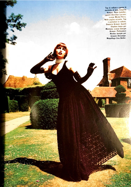 GLAMOUR Italy Magazine December 1994 LAETITIA CASTA Michelle Behennah