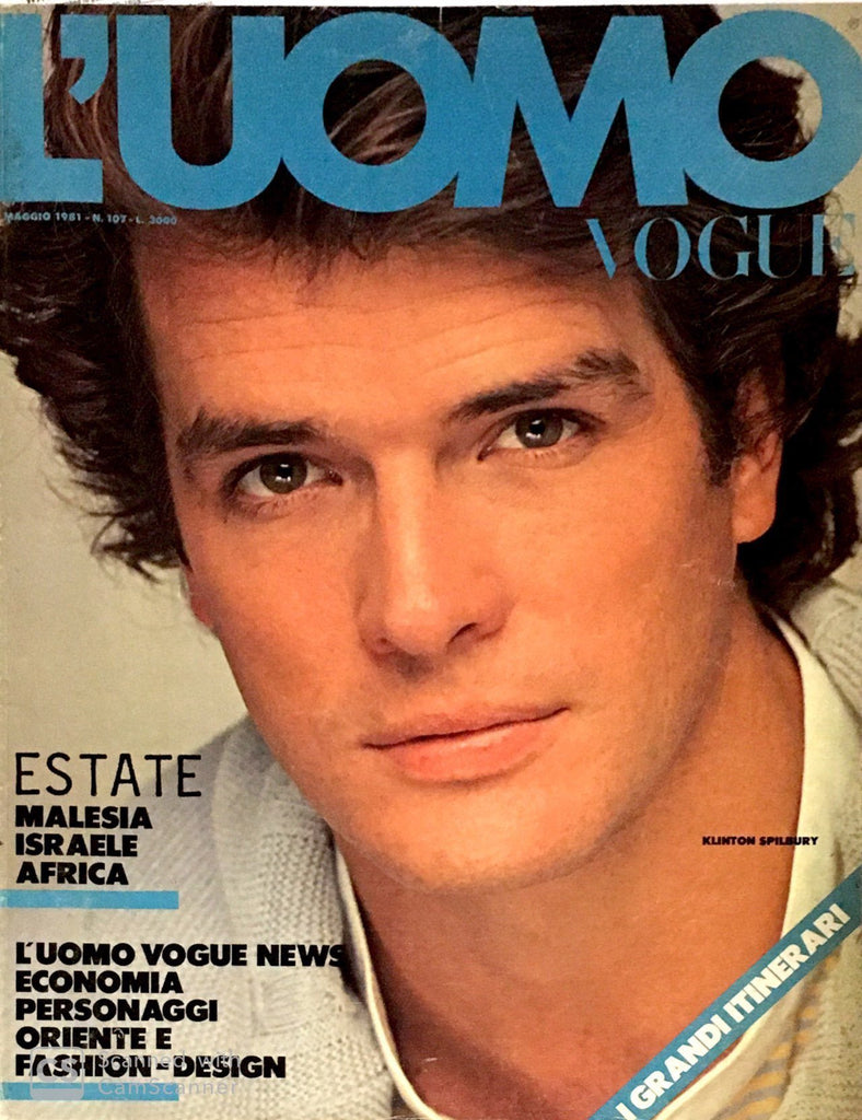 L'UOMO VOGUE Magazine May 1981 KLINTON SPILBURY