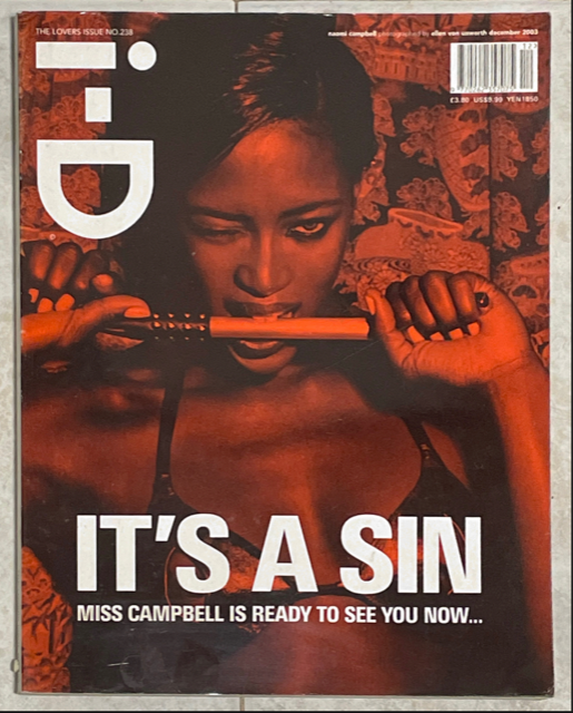 iD I-D Magazine December 2003 NAOMI CAMPBELL by ELLEN VON UNWERTH
