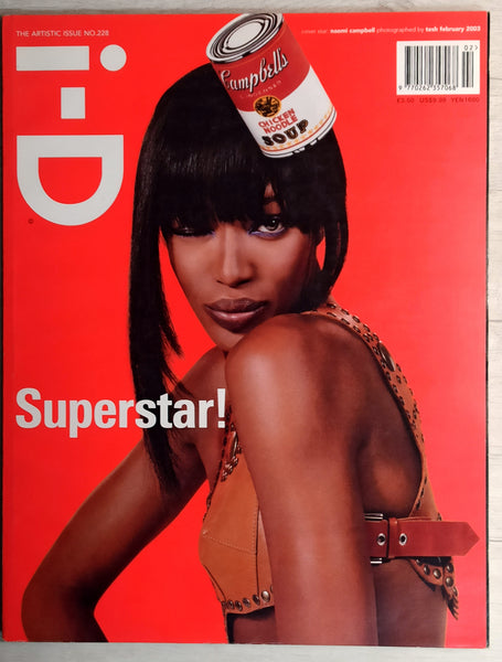 iD I-D Magazine #228 February 2003 NAOMI CAMPBELL Eva Herzigova KSENIA