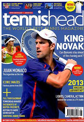 Tennis Head Uk Magazine January 2013 NOVAK DJOKOVIC Ana Ivanovic