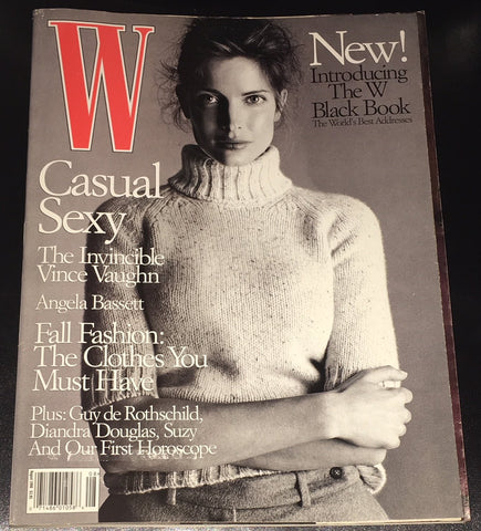W Magazine August 1998 STEPHANIE SEYMOUR Angela Lindvall GEORGINA COOPER Zoe Gaze