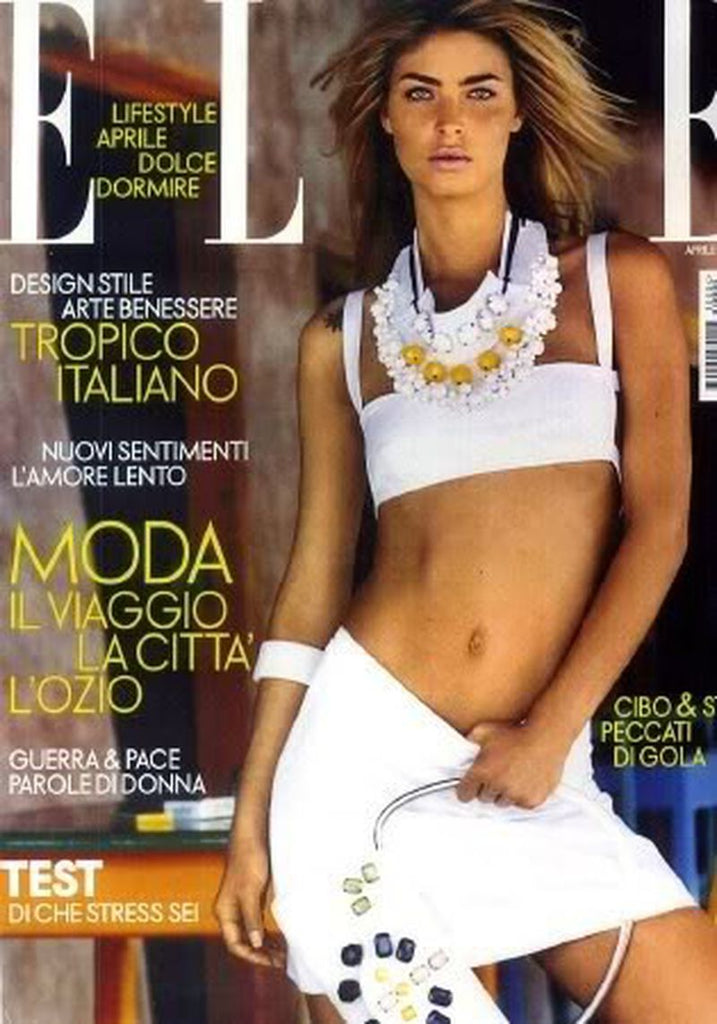 ELLE Italia Magazine April 2003 LISA SEIFFERT Adriana Lima GEORGINA COOPER