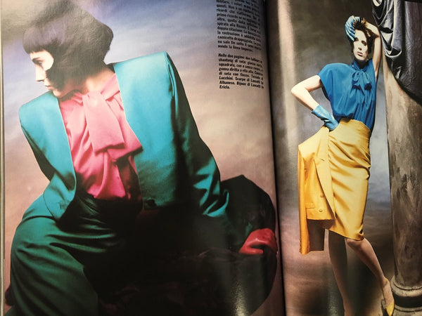 VOGUE Magazine Italia March 1985 Daniela Ghione GAIL ELLIOTT Susie Bic