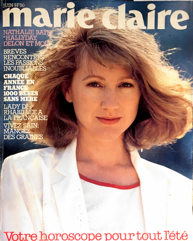 MARIE CLAIRE France Magazine June 1984 NATHALIE BAYE Christine Bolster STEVE HIETT