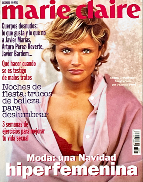 MARIE CLAIRE Magazine Spain December 1994 HELENA CHRISTENSEN Tatjana P