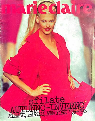 MARIE CLAIRE Italia Magazine LINDA EVANGELISTA Supplement to August 1995
